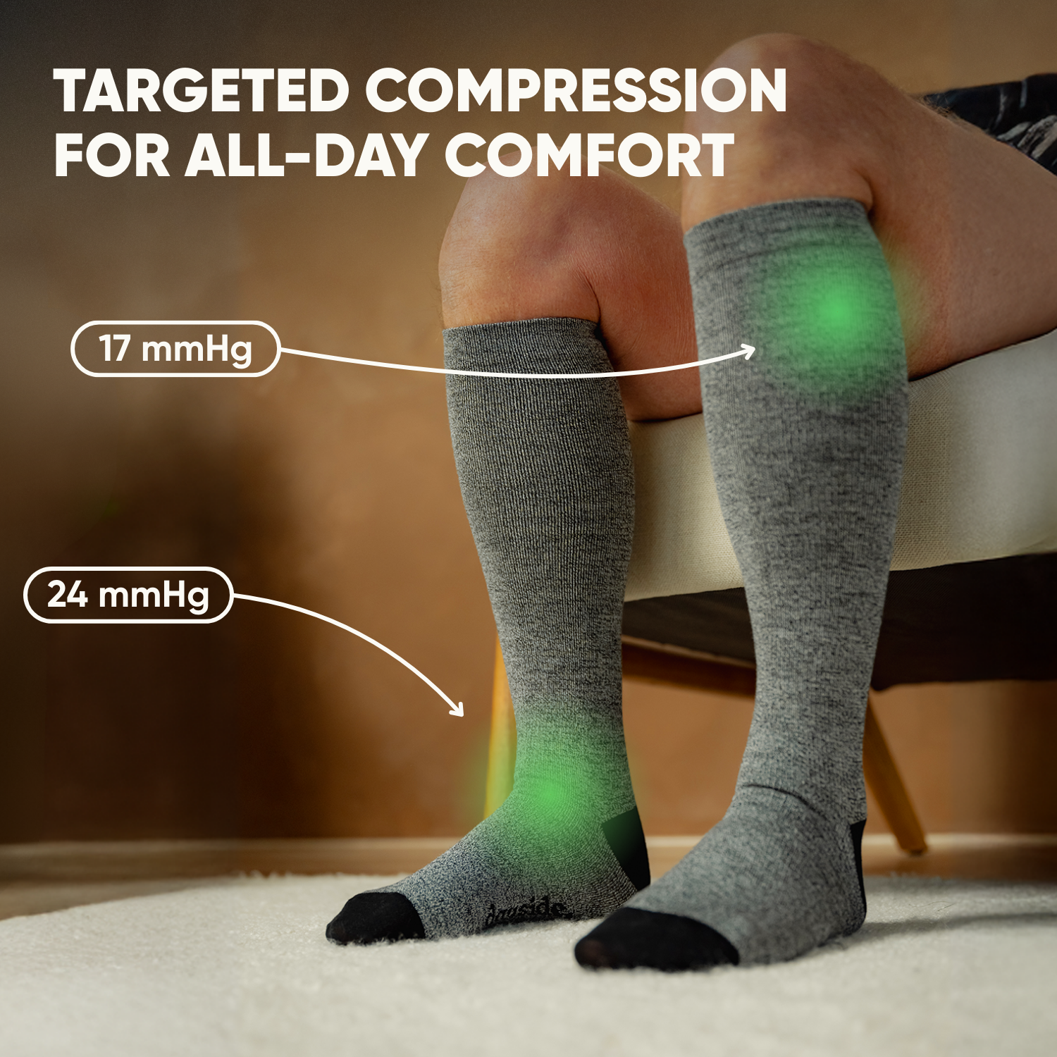 Smoke Spiral Compression Socks