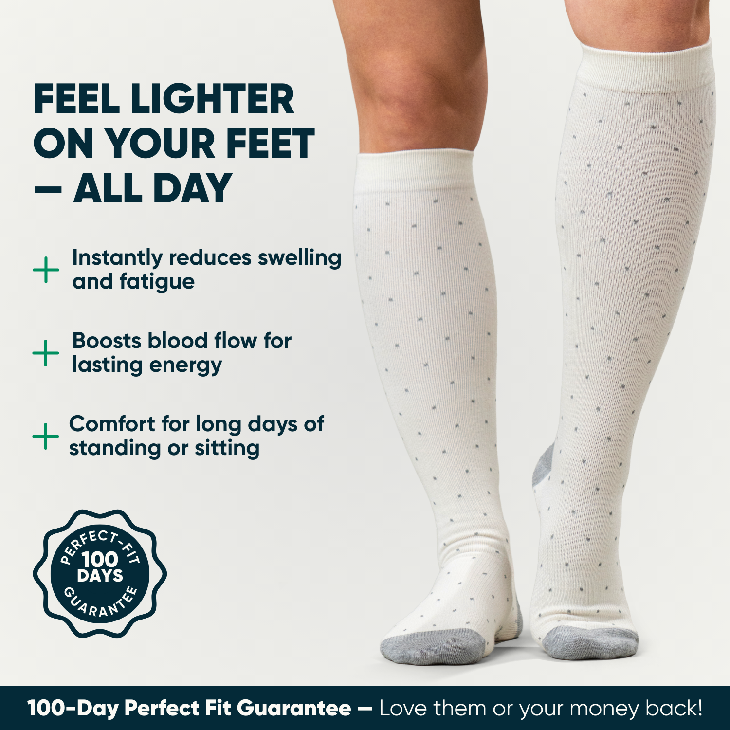 Off-White Dot Compression Socks