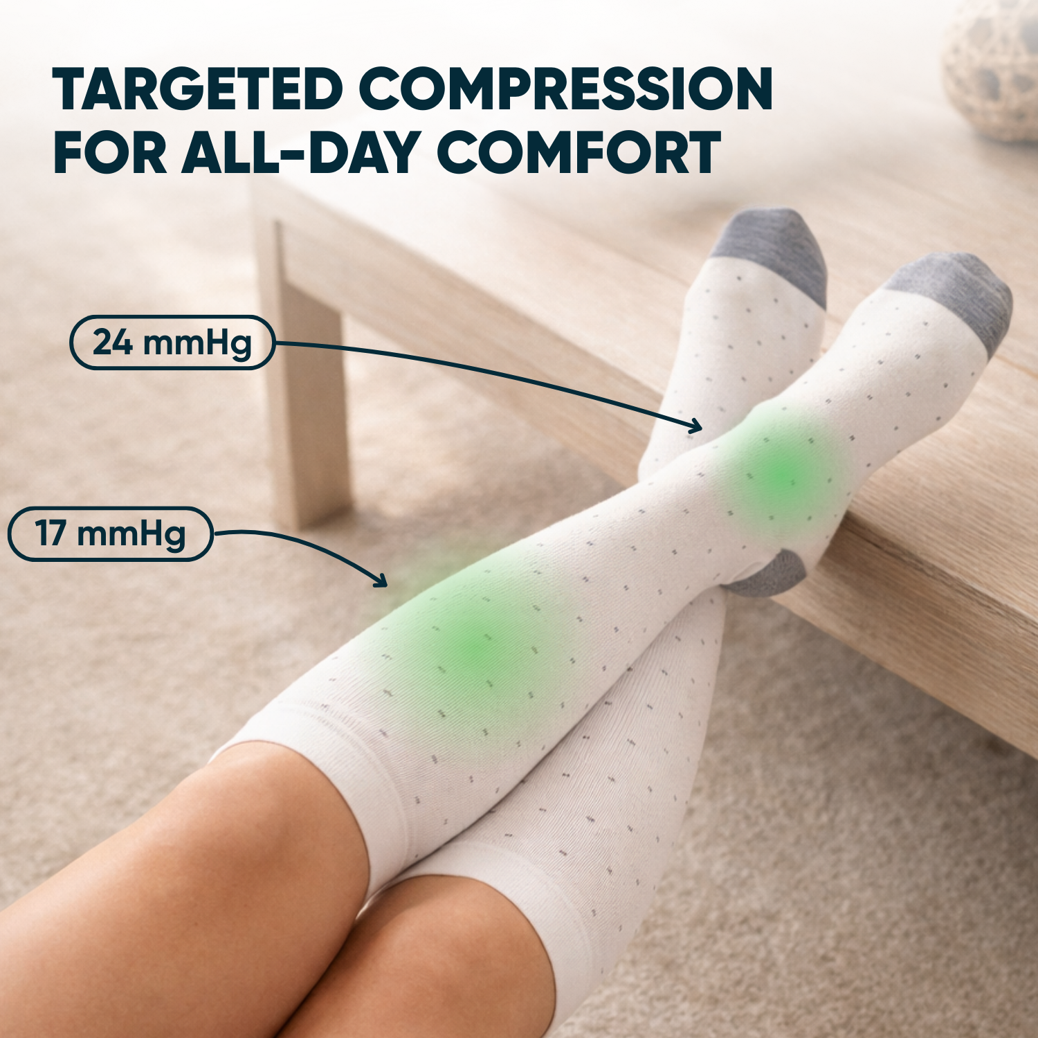 Off-White Dot Compression Socks