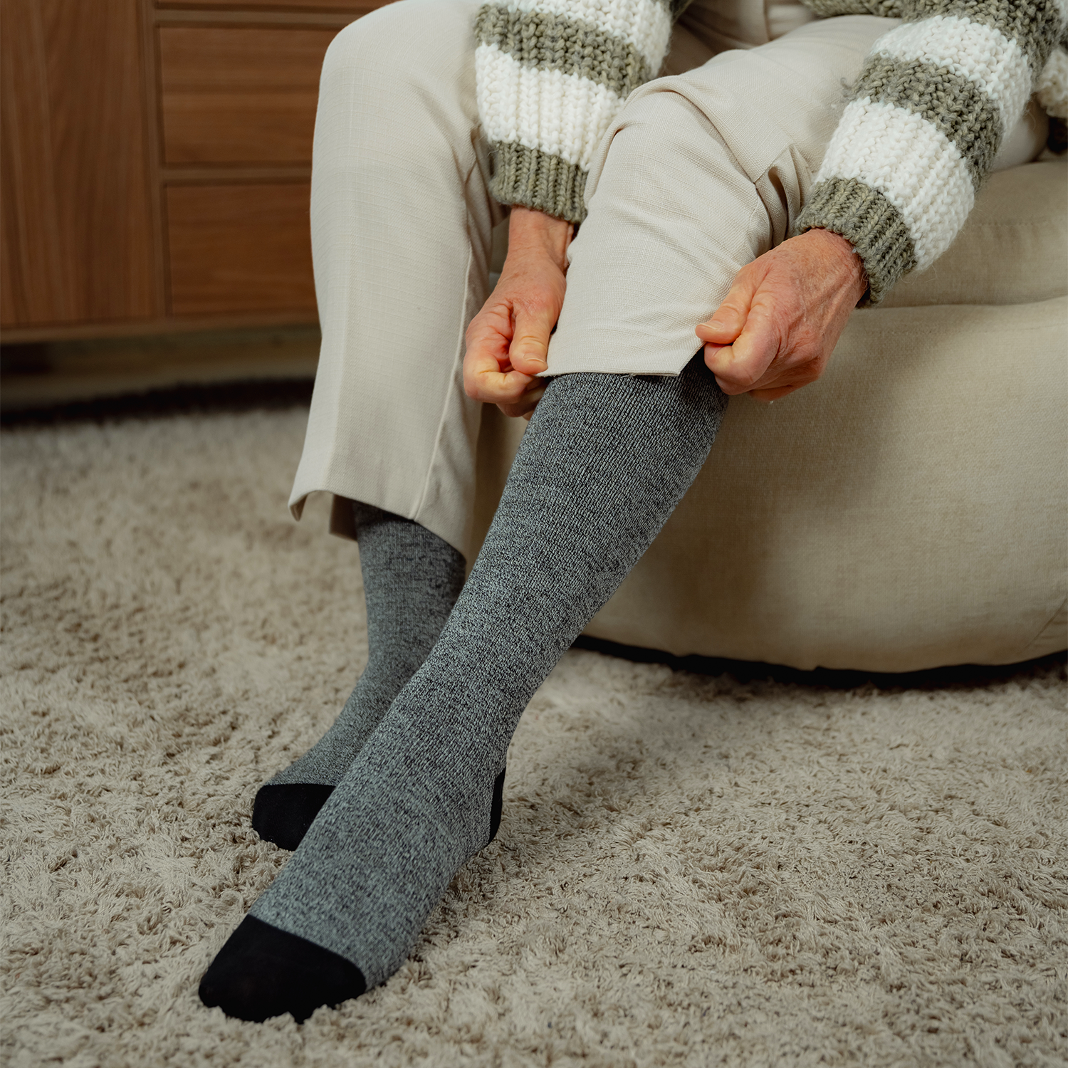 Compression Socks - Smoke Spiral