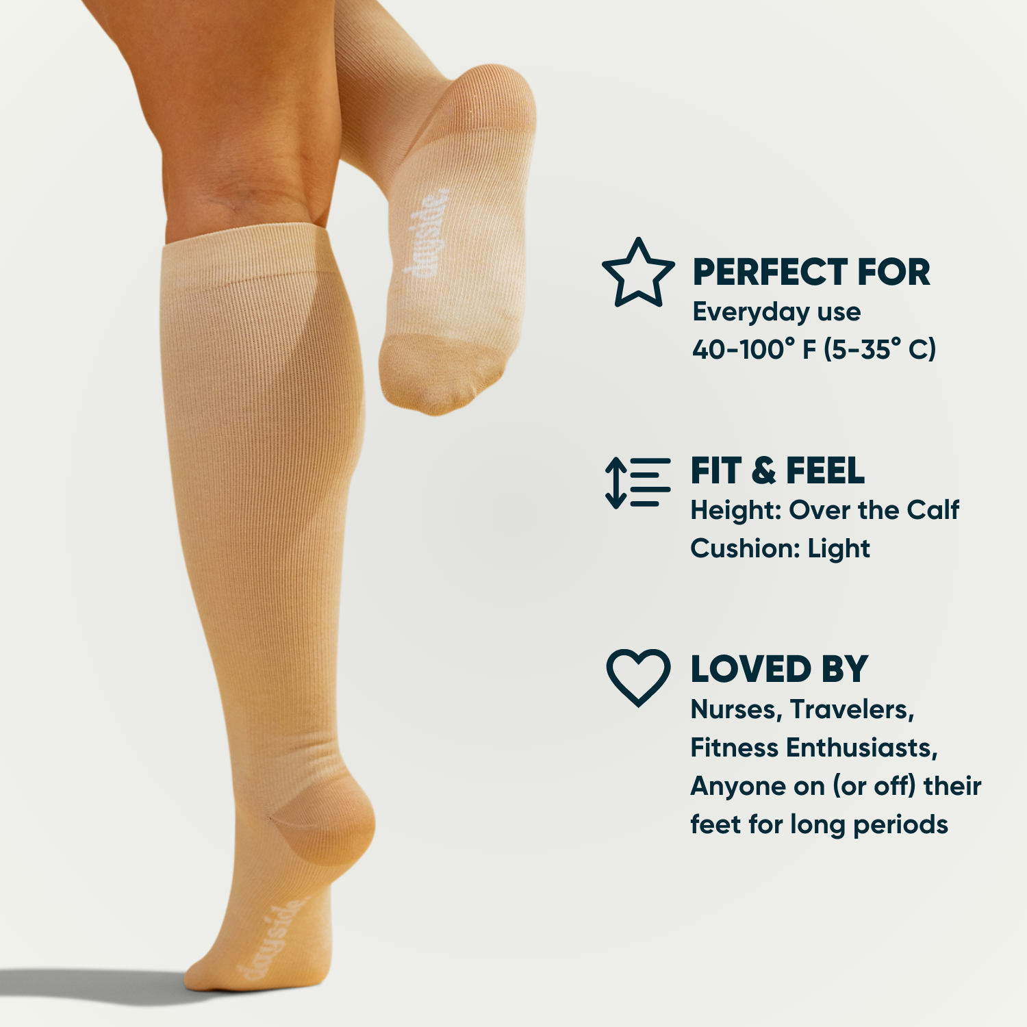 Sand Swirl Compression Socks