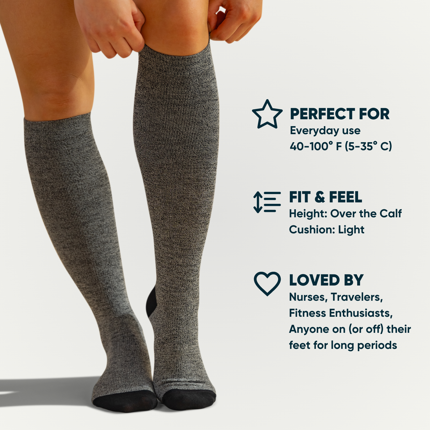Smoke Spiral Compression Socks