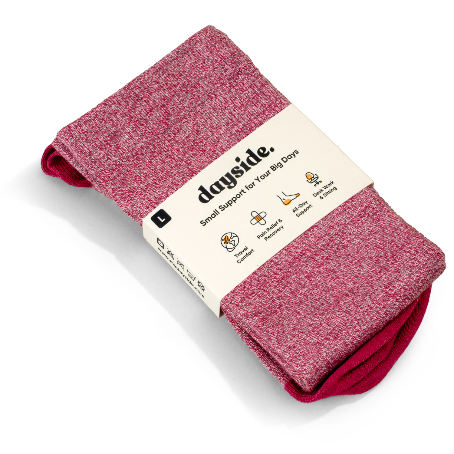 Ruby Spiral Compression Socks